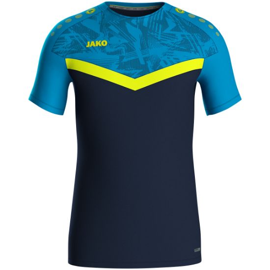Afbeeldingen van T-shirt Iconic marine JAKO-blauw/fluogeel